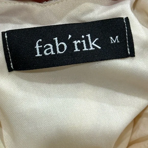 fab'rik Cream/Pearl Mini Dress with Embellishment - Picture 3 of 4